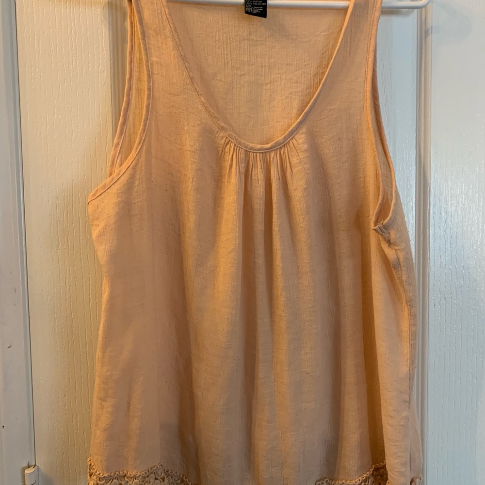 Salmon colored tank